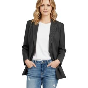 ADEC2 Philippe Adec Womens Blazer Jacket Y2K Parisian Tailored Single Vent Sz 8